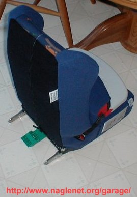 ISOFIX Seat Back View with rails extended